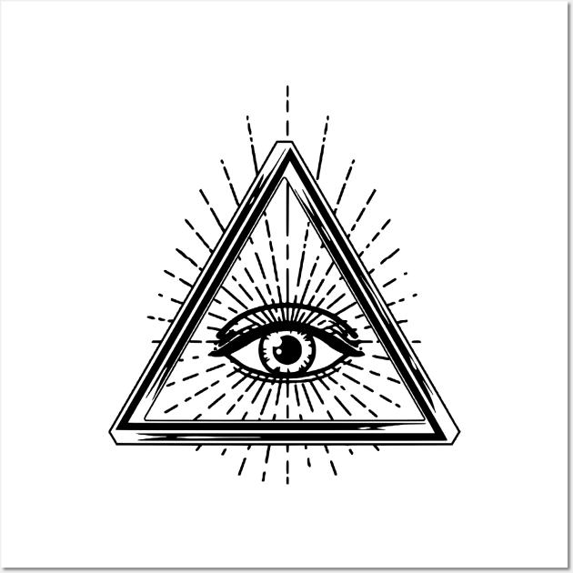 Eye Of Providence, Truth seeker, Printed Truth Gift Idea! Wall Art by printedtruth